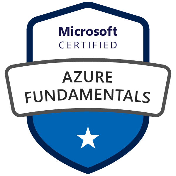 Microsoft Azure Fundamentals AZ-900 badge